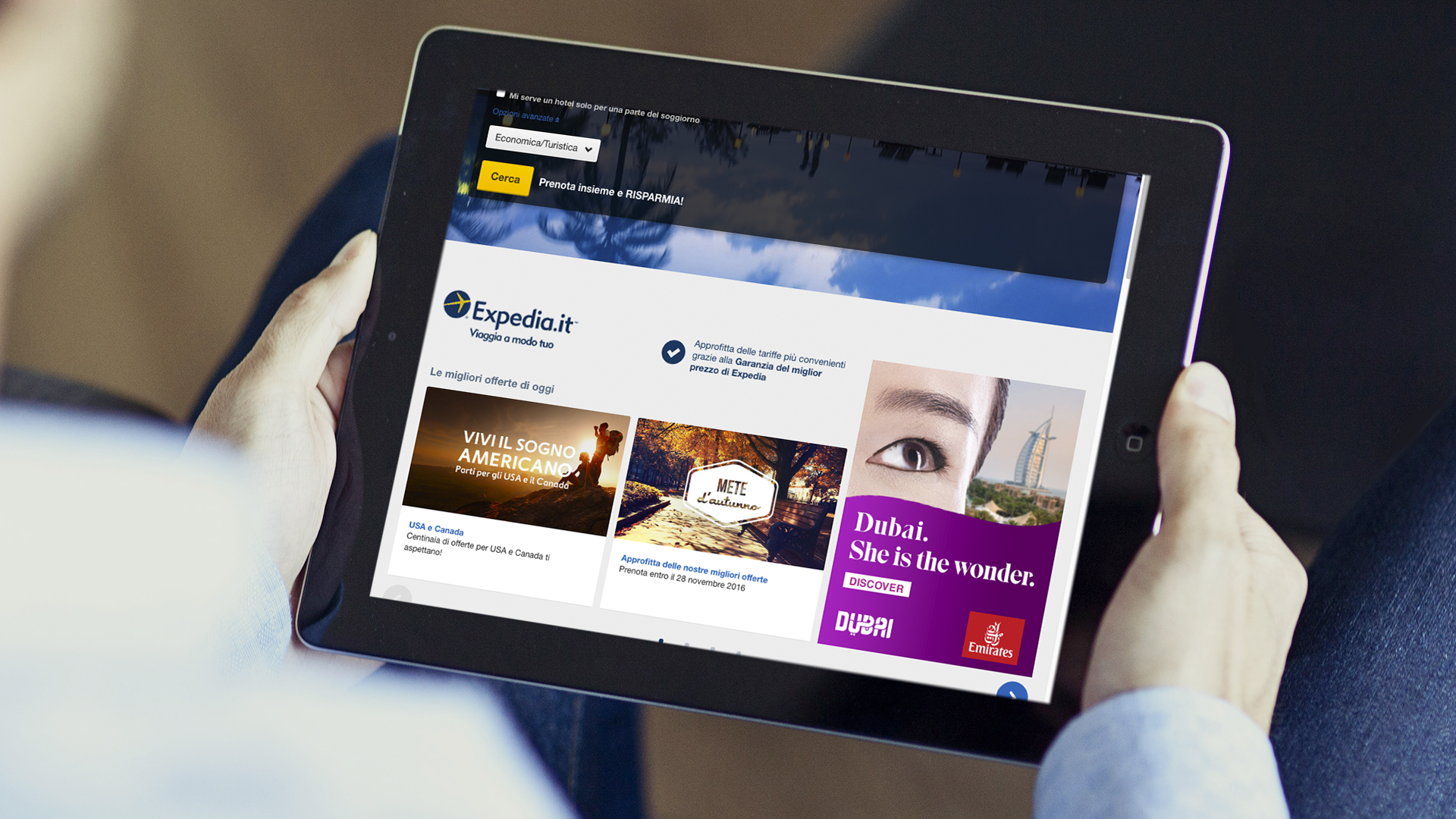 Emirates Dubai – Tablet View